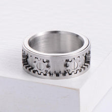 Load image into Gallery viewer, Stainless Steel Rotatable Gear Ring
