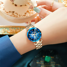 Load image into Gallery viewer, Starry Diamond Dial Ladies Waterproof Watch
