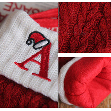 Load image into Gallery viewer, Christmas Letter Knit Stocking
