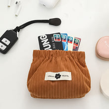 Load image into Gallery viewer, Corduroy Elastic Hair Tie Organizer
