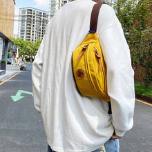 Load image into Gallery viewer, Trendy Color Contrast Messenger Chest Bag
