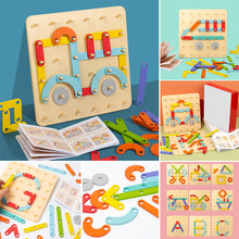 Load image into Gallery viewer, 🌈💐Montessori Pegboard Puzzle💐
