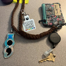 Load image into Gallery viewer, 🌈Emotional Support Rainbow Hearts Keychain💕
