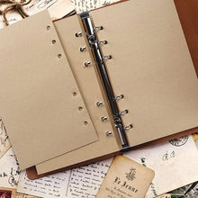 Load image into Gallery viewer, Vintage PU Leather Blank Kraft Bullet Journal

