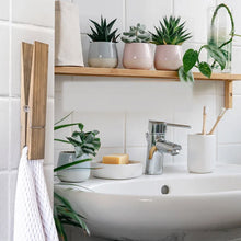 Load image into Gallery viewer, Clothespin Bathroom Towel Holder
