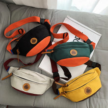 Load image into Gallery viewer, Trendy Color Contrast Messenger Chest Bag
