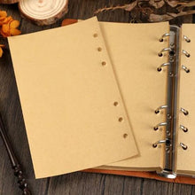 Load image into Gallery viewer, Vintage PU Leather Blank Kraft Bullet Journal
