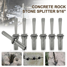 Load image into Gallery viewer, Industrial Grade 16 Wedge Stone Splitter Tool

