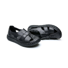 Load image into Gallery viewer, Women&#39;s handmade leather sandals with soft bottom

