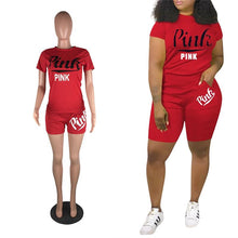 Load image into Gallery viewer, Letter Printed Sports Suit
