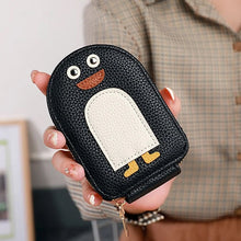 Load image into Gallery viewer, Cute Penguins PU Credit Card Coin Wallet
