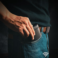 Load image into Gallery viewer, Genuine Leather Anti-theft Swipe Card Holder
