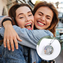 Load image into Gallery viewer, Tree of Life Sister on the Swing Cry-stal Pendant Necklace
