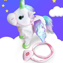 Load image into Gallery viewer, WALKING &amp; SINGING UNICORN PLUSH TOY

