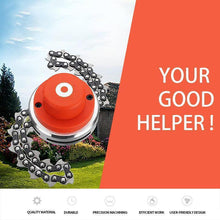 Load image into Gallery viewer, Garden Grass Stainless Steel Chain Trimmer Head

