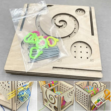 Load image into Gallery viewer, All-in-one Wooden Yarn Bowl - Multifunctional knitting tool
