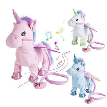 Load image into Gallery viewer, WALKING &amp; SINGING UNICORN PLUSH TOY

