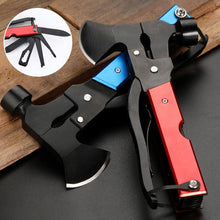 Load image into Gallery viewer, Steel Hammer Axe Multitool for Camping
