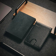 Load image into Gallery viewer, Genuine Leather Anti-theft Swipe Card Holder
