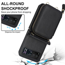 Load image into Gallery viewer, Leather Zipper Card Holder for Samsung Galaxy Z Flip3/4/5
