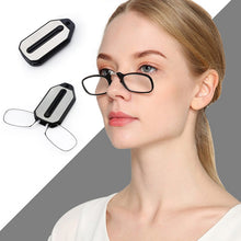 Load image into Gallery viewer, Legless Nose Clip Reading Glasses Mini Portable
