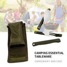 Load image into Gallery viewer, Hirundo Camping Foldable Cutlery Set
