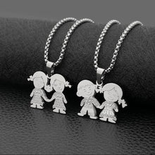 Load image into Gallery viewer, Boy And Girl Stainless Steel Pendant
