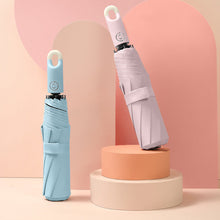 Load image into Gallery viewer, Three-Fold Self Opening And Retracting Umbrella With Buckle
