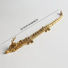 Load image into Gallery viewer, Gold Dragon with Movable Joints
