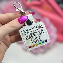 Load image into Gallery viewer, 🌈Emotional Support Rainbow Hearts Keychain💕
