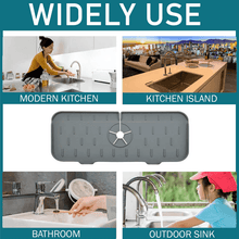 Load image into Gallery viewer, Silicone Faucet Handle Drip Catcher Tray
