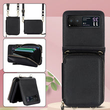 Load image into Gallery viewer, Leather Zipper Card Holder for Samsung Galaxy Z Flip3/4/5
