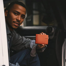 Load image into Gallery viewer, Genuine Leather Anti-theft Swipe Card Holder
