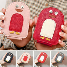 Load image into Gallery viewer, Cute Penguins PU Credit Card Coin Wallet
