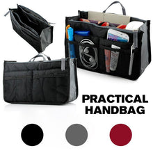 Load image into Gallery viewer, Women's Bag Practical Handbag Purse Nylon Dual Organizer Insert Cosmetic Storage
