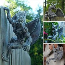 Load image into Gallery viewer, Dragon Winged Gargoyle Fence Hanger
