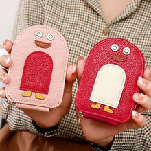 Load image into Gallery viewer, Cute Penguins PU Credit Card Coin Wallet
