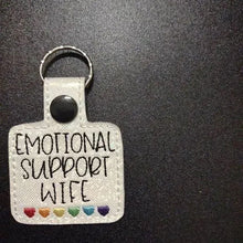 Load image into Gallery viewer, 🌈Emotional Support Rainbow Hearts Keychain💕
