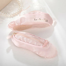 Load image into Gallery viewer, Personalized Pink Ballet Shoe Style Makeup Bag
