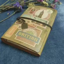 Load image into Gallery viewer, Vintage PU Leather Blank Kraft Bullet Journal
