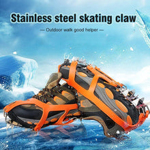 Load image into Gallery viewer, 18 Teeth Stainless Steel Crampons Slip-resistant Shoes Cover
