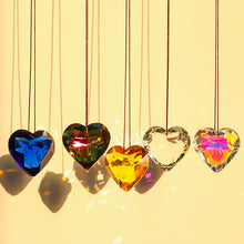 Load image into Gallery viewer, Hanging Heart Suncatcher Prism Crafts
