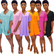 Load image into Gallery viewer, V-neck Batwing Sleeve Top &amp; Short Set

