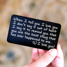 Load image into Gallery viewer, Stainless Steel Cards Lettering Gift Wallet Holder
