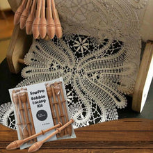 Load image into Gallery viewer, Lace Robbins Wooden Shuttle Weaving Tool

