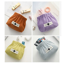 Load image into Gallery viewer, Corduroy Elastic Hair Tie Organizer
