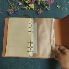 Load image into Gallery viewer, Vintage PU Leather Blank Kraft Bullet Journal
