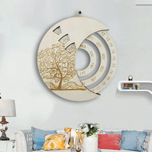 Load image into Gallery viewer, Wooden Wall Mounted Moon Calendar
