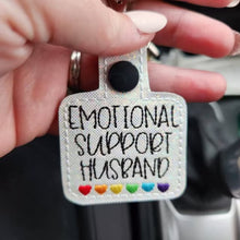 Load image into Gallery viewer, 🌈Emotional Support Rainbow Hearts Keychain💕
