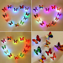 Load image into Gallery viewer, 3D LED Butterfly Decoration Night Light
